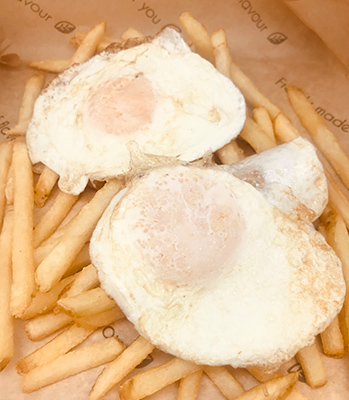 Basilian - double egg chips