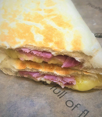 Basilian - mature cheese ham panini